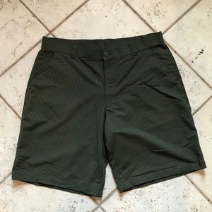 Under Armour Green pinstriped Shorts